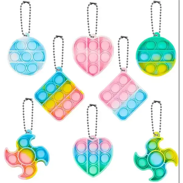 Push Bubble Fidget Sensory Toy With Buckle