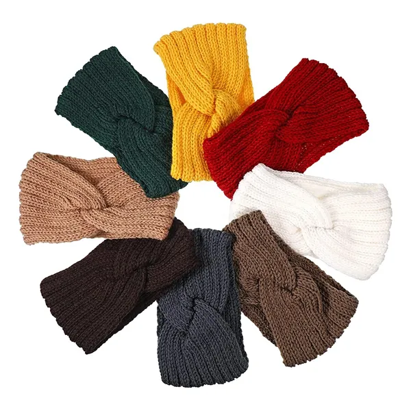 Knitted Hairband Crochet Twist Ear Warmer 