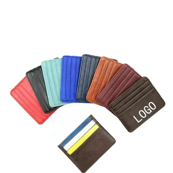 Spacious PU Leather Multi-Card Holder Wallet