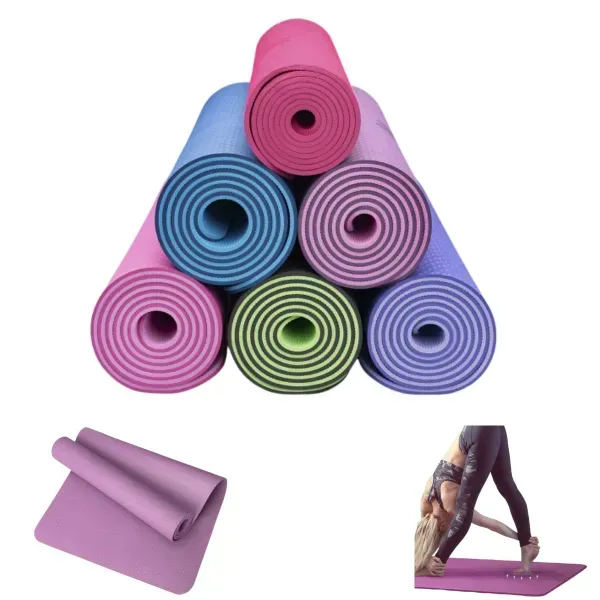 Non-Slip TPE Yoga Mat Factory Logo
