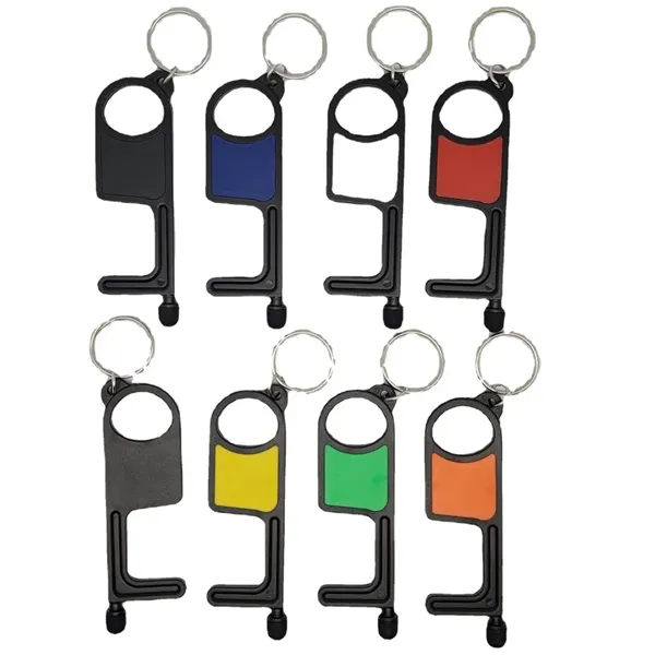 No-Touch Tool with Key Ring and Stylus