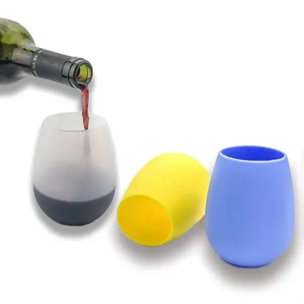 Out door Unbreakable Silicone Wine Cups 12 OZ