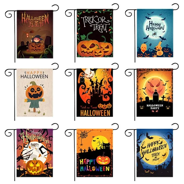 Double Sided Decorative Halloween Garden Flag(No Including F