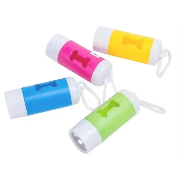 Pet Waste Bag with Keychain Flashlight