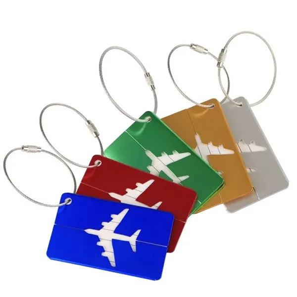 Durable Airplane Aluminum Luggage Tag