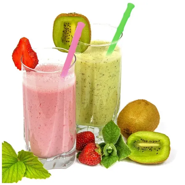 Silicone Straw with Case and Key Ring