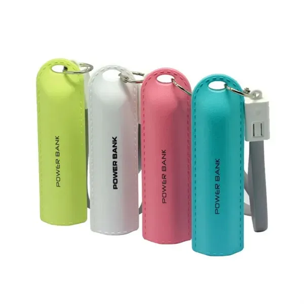 2600mAh 2 in 1 Keychain Power Bank Charger