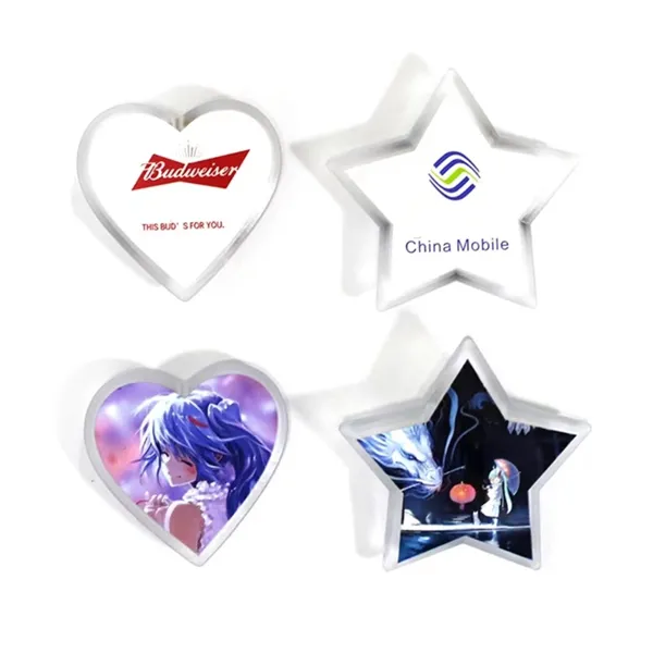 Custom Waiters LED Name Badge Lighting up Party Acrylic Badg