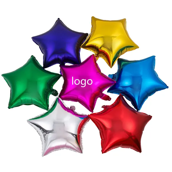 Star aluminum foil balloon birthday party decoration