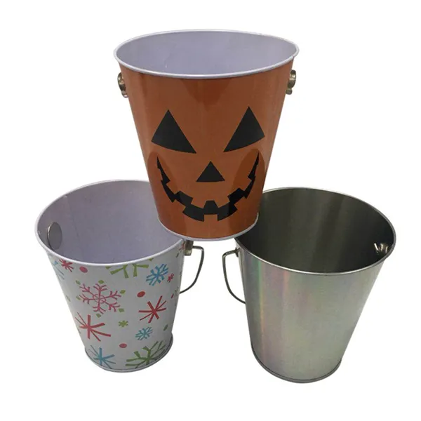 galvanized metal ice bucket for beer, wine, champagne