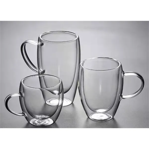 double glass coffee cup