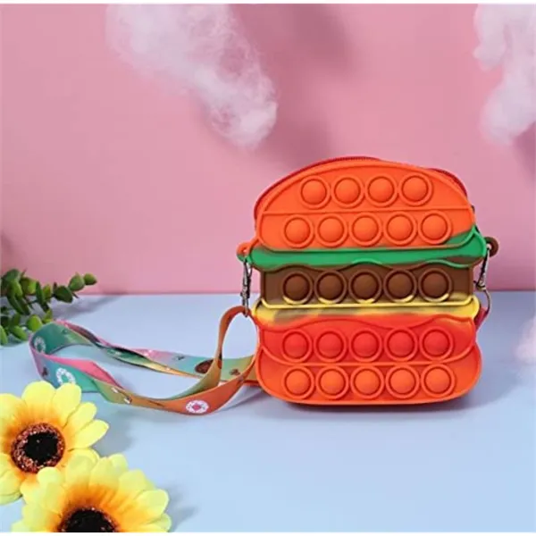 Pop Push Bubble Fidget Toy Burger Bag