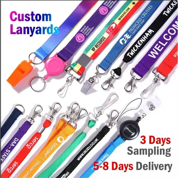 3/4" polyester lanyards 