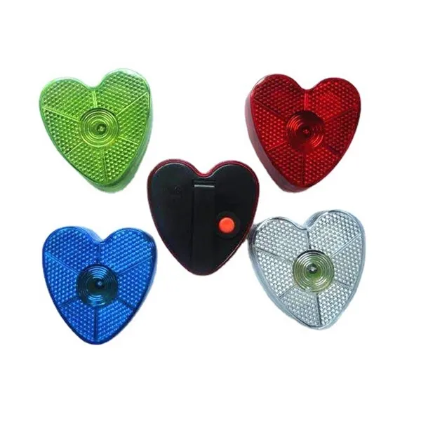 LED Blinking Red Heart Clip