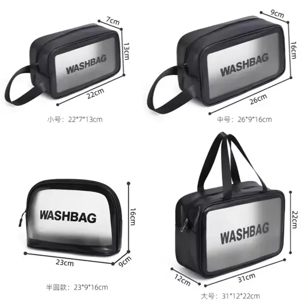 waterproof,transparent cosmetic bag large capacity