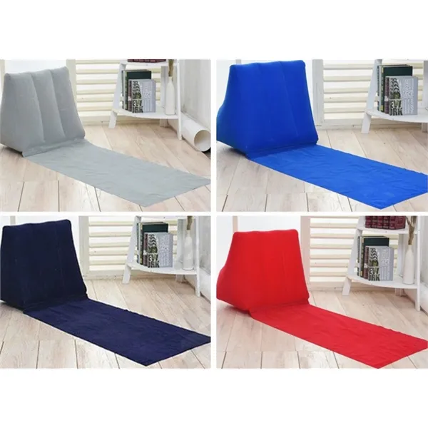 Portable Flocking PVC outdoor inflatable wedge pillow