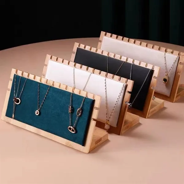 Wooden jewelry display props