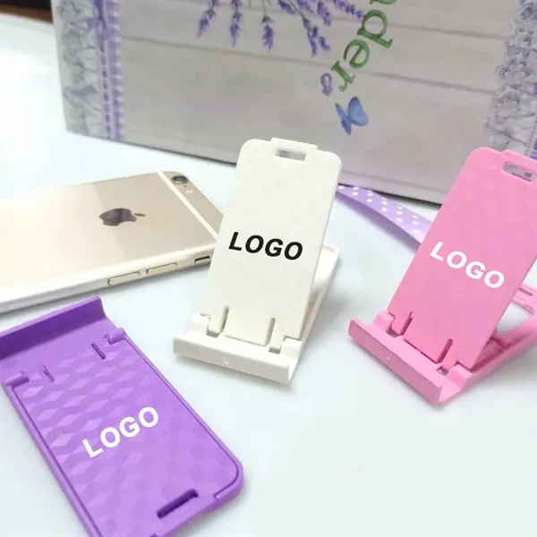 Lazy desktop plastic multi-file folding phone stand