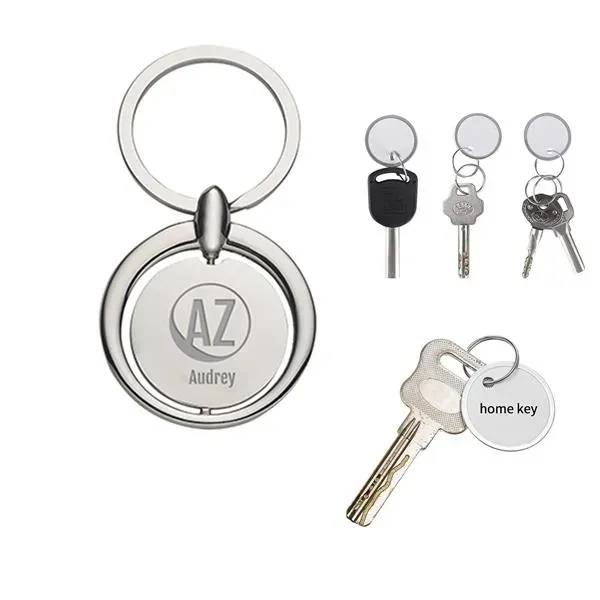 Circular Metal Key Tag