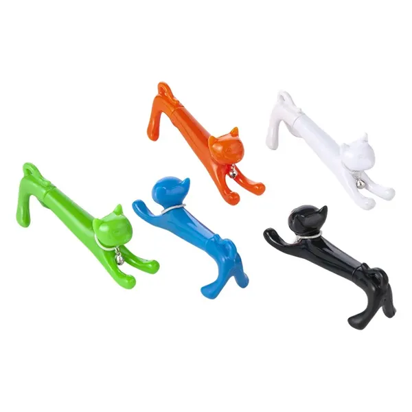 Stretching Kitty Plastic Cap Off Ballpoint Pen