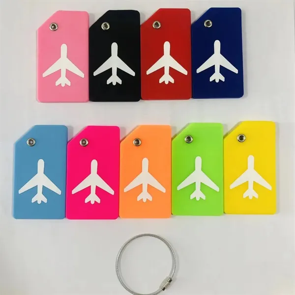 Silicone Luggage Tag With Name ID Card