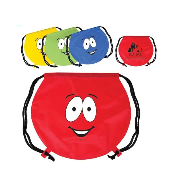 Basketball Design 210 Denier Polyester Drawstring Bag