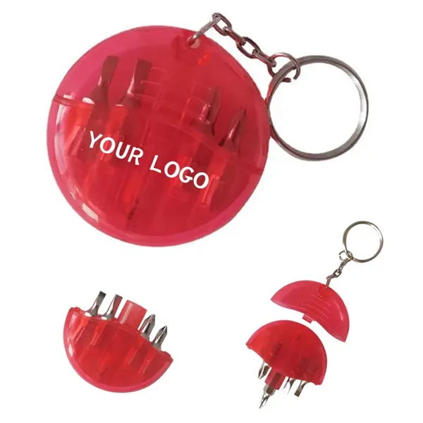 Mini Screwdriver Set With Keychain