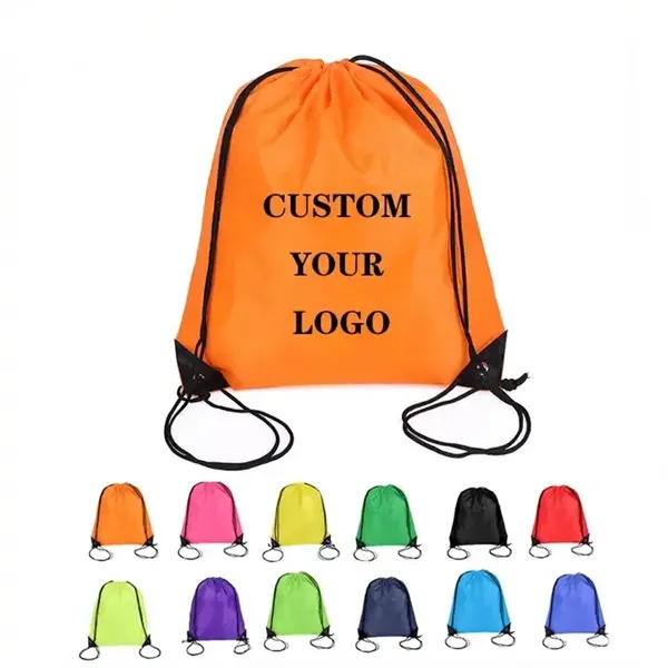 Polyester Cloth Bunch Pocket Nylon Draw String Bag