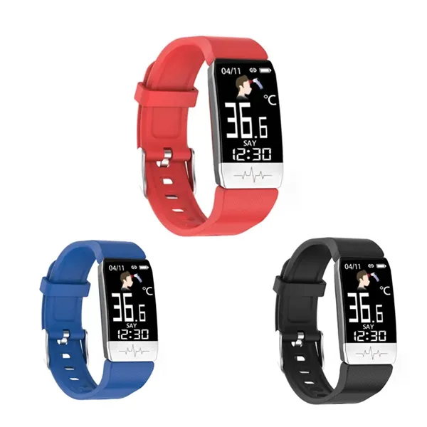 Body Temperature Smart Watch Thermometer Pedometer