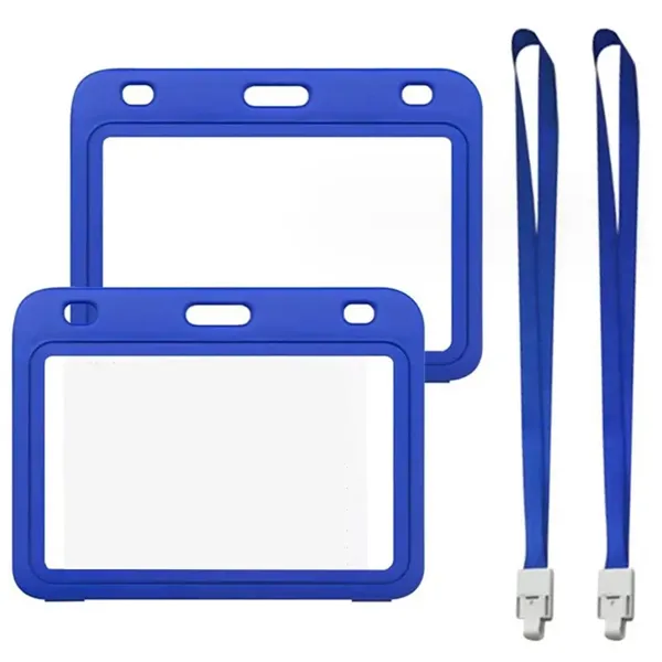 Multi-color Clear CDC Vaccine Card Sleeve with Lanyard