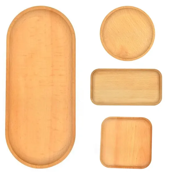 Solid Wood Dinner Plate