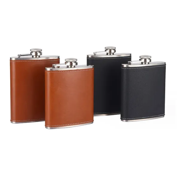 Hip Flask with Collapsible Shot Glass