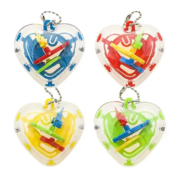 3D Puzzle Toy Maze Ball Keychain