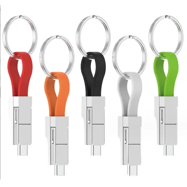 Lightning Cable Keychain 3in1 Short Fast Charging Cord