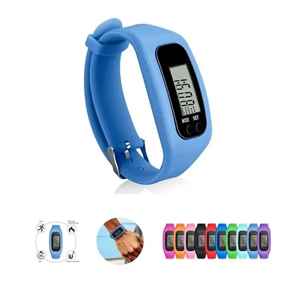 Silicone Wristband Fitness Watch Pedometer
