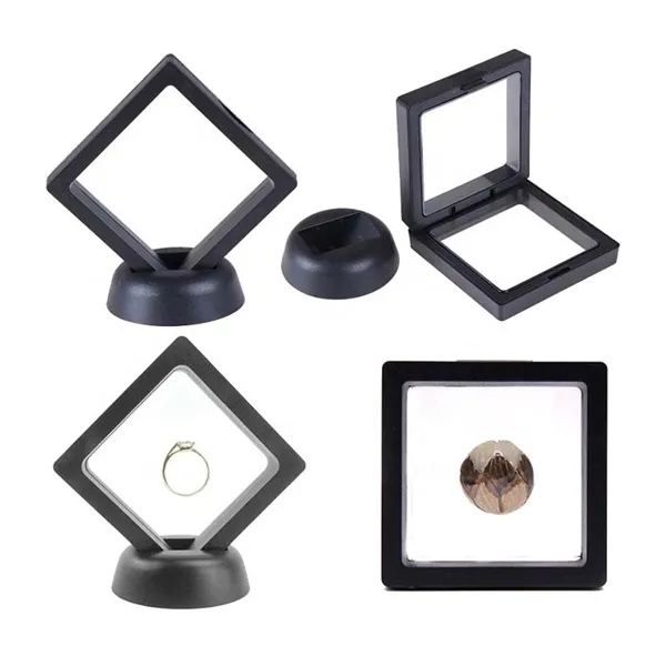 3D Floating Frame Shadow Jewelry Box Display Case