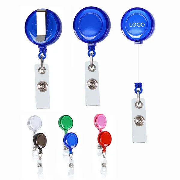 Retractable Badge Holder with Belt Clip Key Ring