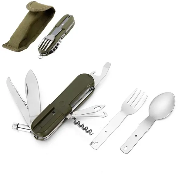 Camping Utensils Multi-Function Tool Cutlery Set