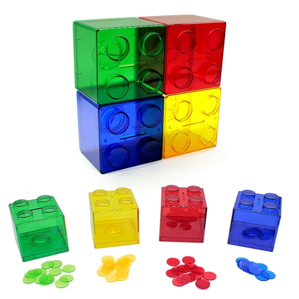 Block Bank Save Spend Share Piggy