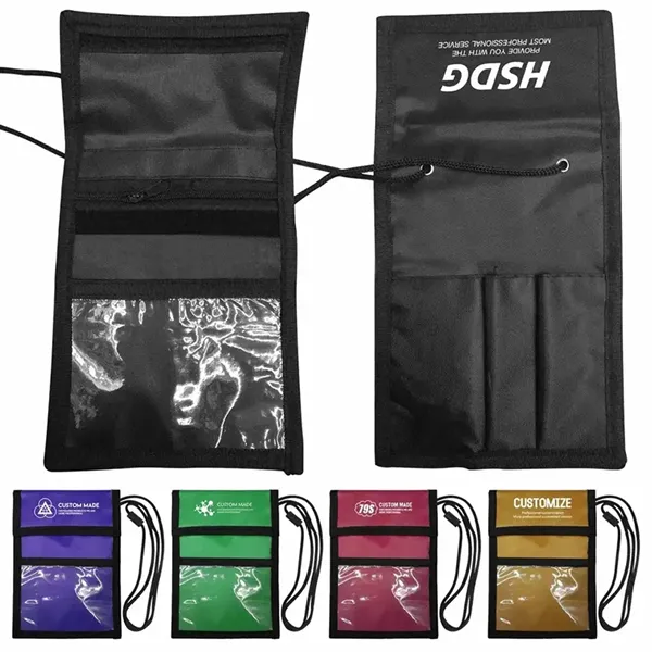 Neck Wallet and Badge Card Holder