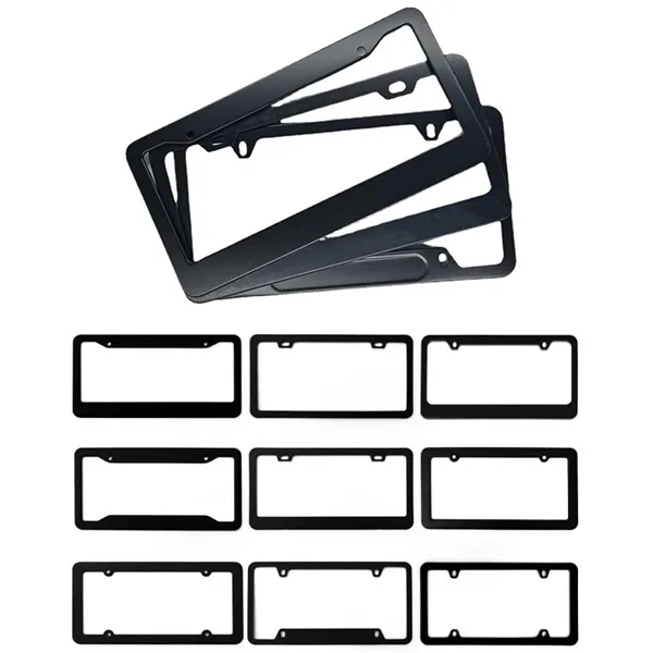 Custom Shaped Aluminum Alloy 3-D License Plate Frames