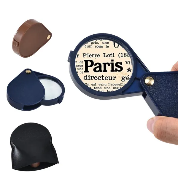 Pocket PU Leather Foldable Magnifier