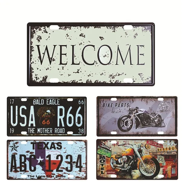 Full Color Dye Sublimated Embossed Aluminum License Plate