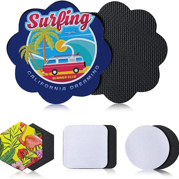 Soft Skid Resistant Neoprene Coaster