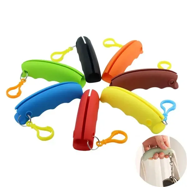 Silicone Bag Carrying Handle with Key Chain