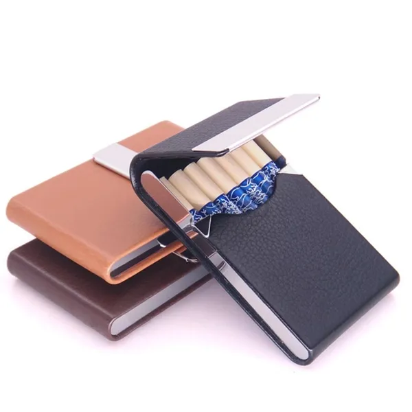 PU Leather Cigarette Business Card Case