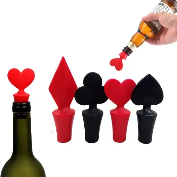 Poker Shape Silicone Wine Stopper