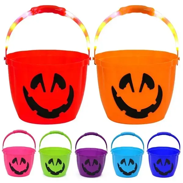 Pumpkin Light Handle Halloween Bucket