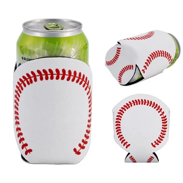 Baseball Skin Can Cooler Holder