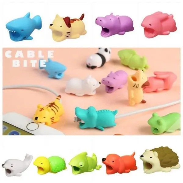 Cute Cable Bite Animals Protector For Winder phone Charging